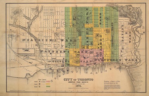 1874 Map of Toronto