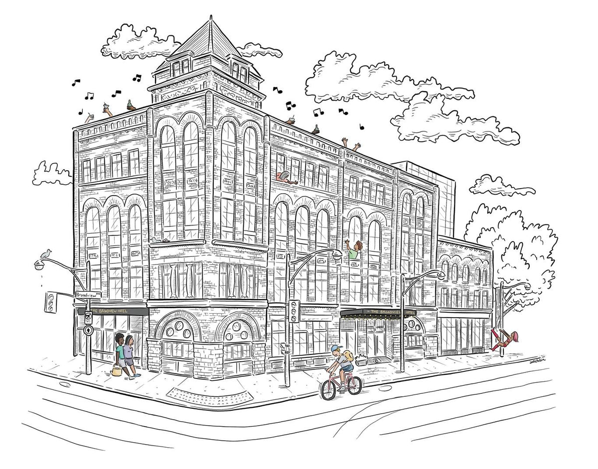 The Broadview Hotel Art Print Spacing Store Toronto's City Gift Store