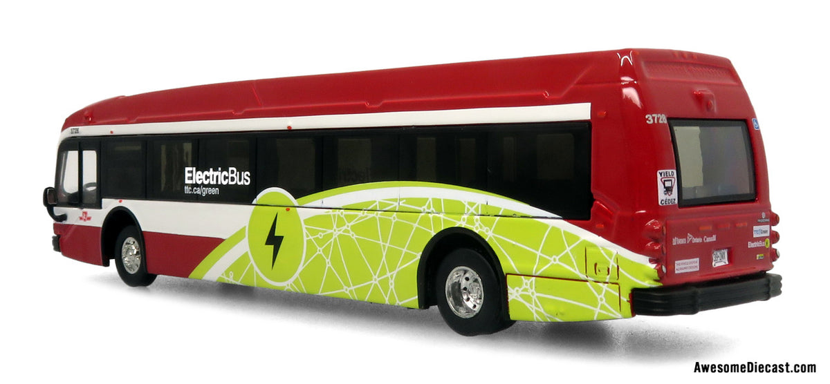 Transit 1〜9 TTC Electric Bus Diecast Model: Proterra ZX5 1:87 Scale – Spacing