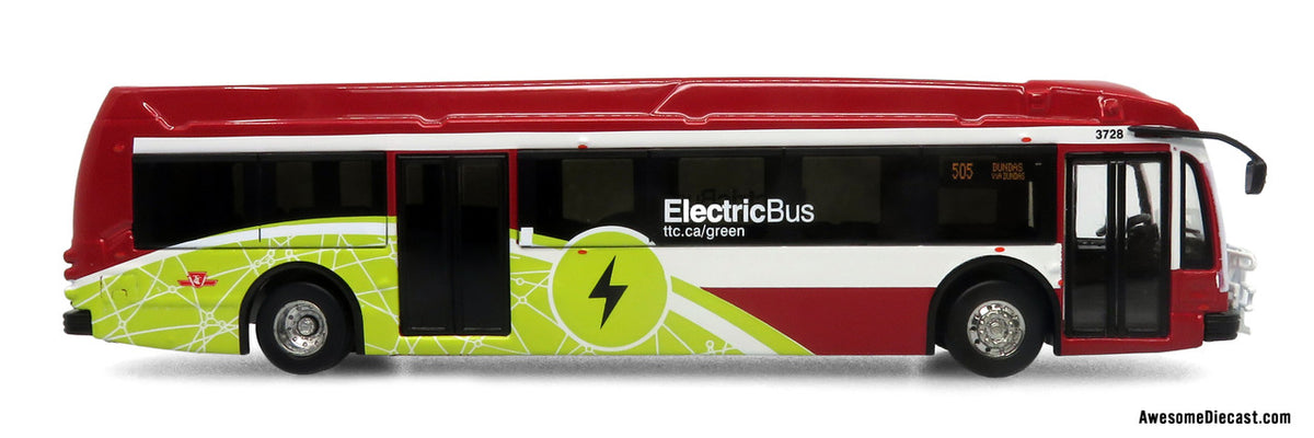 TheThreeRobbers WALTER TROPI GARI Mサイズ TTC Electric Bus Diecast Model: Proterra ZX5 1:87 Scale – Spacing