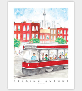 Spadina Streetcar Art Print (12"x16")