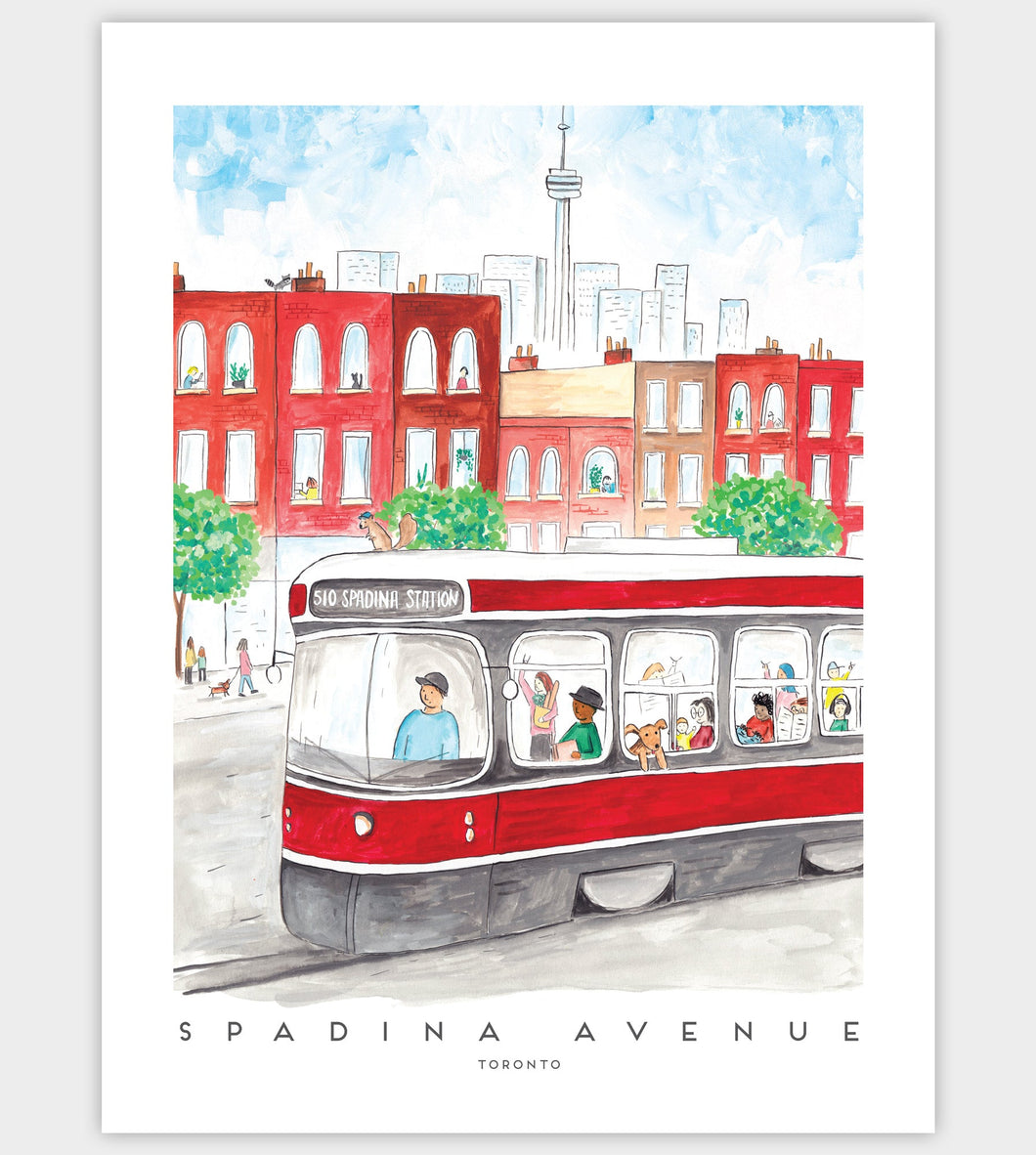 Spadina Streetcar Art Print (12