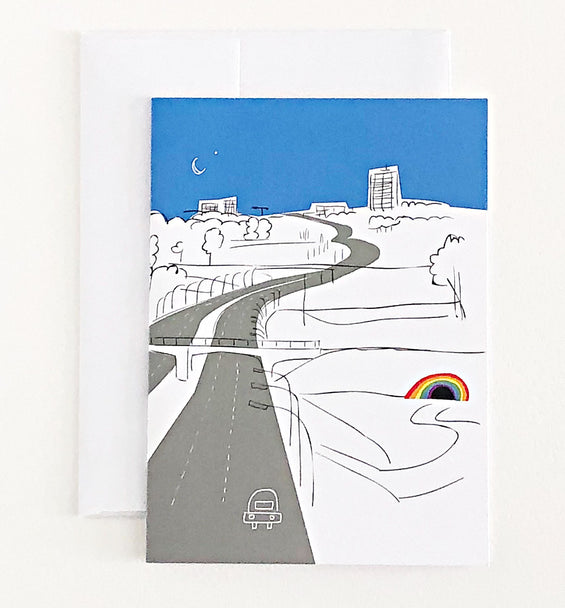 Rainbow Tunnel Greeting Card