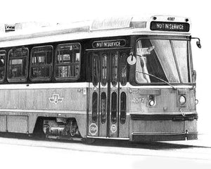 TTC CLRV Streetcar Art Print