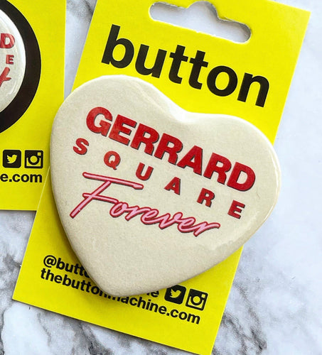 Gerrard Square Forever Heart Shape Button