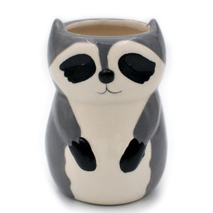 Raccoon Ceramic Vase