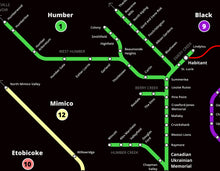 Load image into Gallery viewer, Toronto Waterways Subway Map