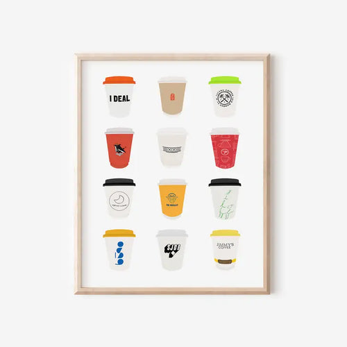 Toronto Coffee Shops print V3