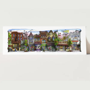 The Junction Streetscape Art Print