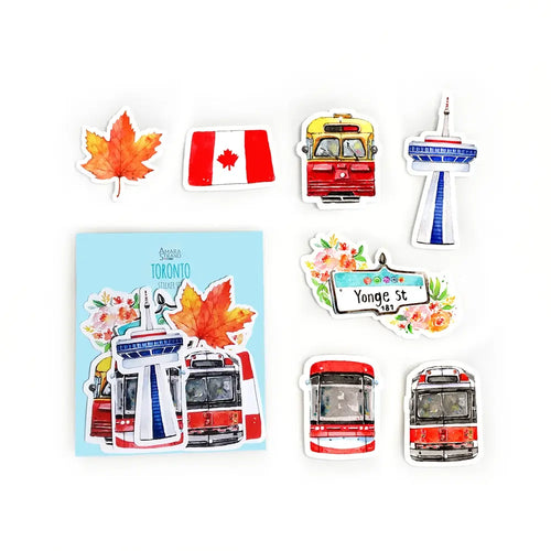 Toronto Watercolour Sticker Pack