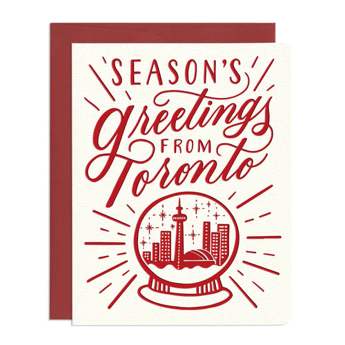 Season's Greetings from Toronto Greeting Card