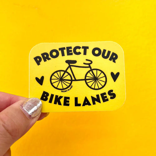 Protect Our Bike Lanes Vinyl Sticker