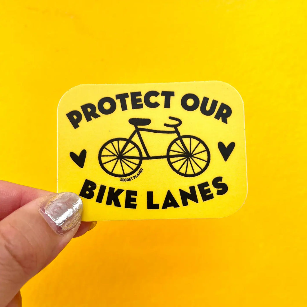 Protect Our Bike Lanes Vinyl Sticker