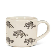 Load image into Gallery viewer, Raccoon Motif Stoneware Mug