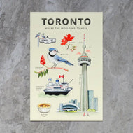Icons of Toronto Postcard