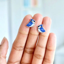 Load image into Gallery viewer, Blue Jay Earrings