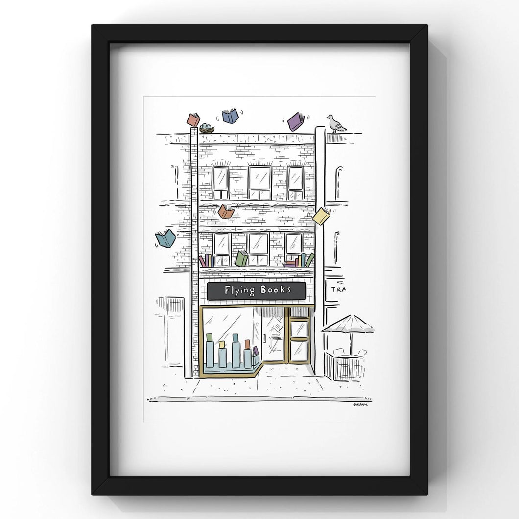 Flying Books Art Print