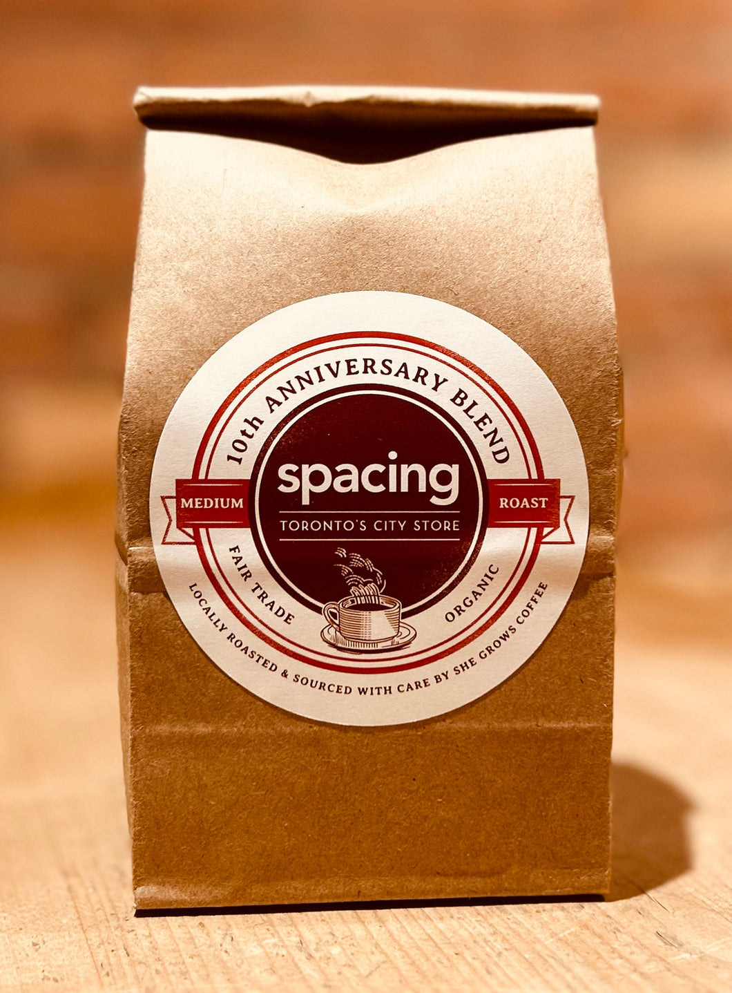 Spacing 10th Anniversary Blend Organic Coffee Beans by She Grows Coffee