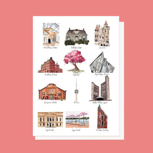Toronto Landmarks Greeting Card