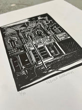 Load image into Gallery viewer, Tequila Bookworm Linocut Print (Limited Edition)