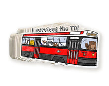Load image into Gallery viewer, "I Survived the TTC" Streetcar Sticker