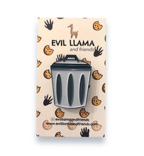 Load image into Gallery viewer, Sliding Raccoon Interactive Enamel Pin