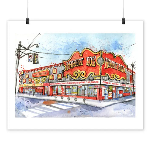 Honest Ed's Fine Art Print