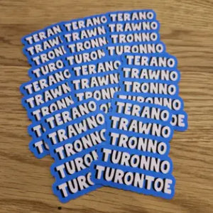 Terano Trawno Tronno... Sticker (Blue)