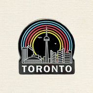 Toronto Skyline (Rainbow) Enamel Pin