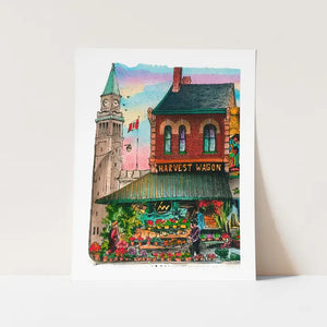 The Harvest Wagon Art Print