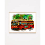 Vintage Streetcar Art Print