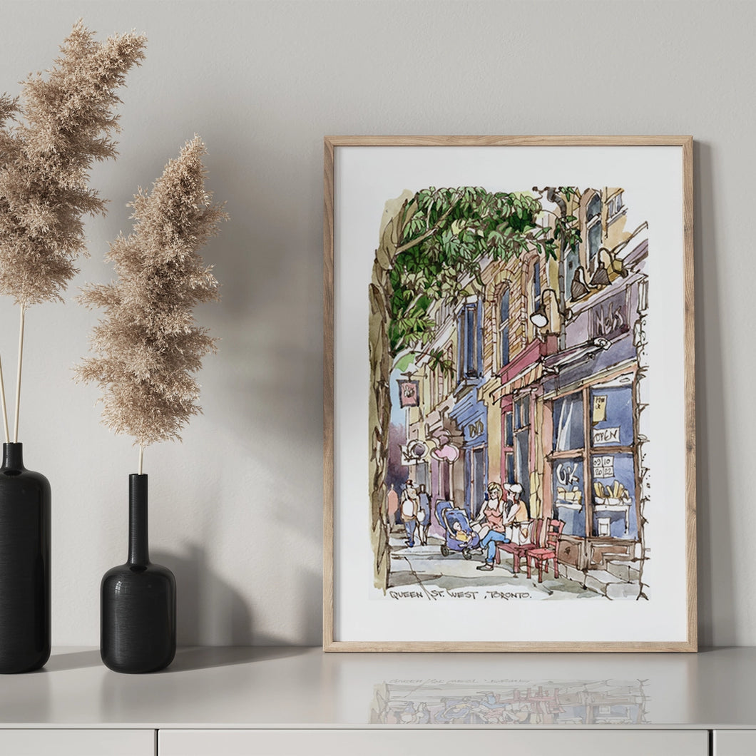 Queen Street West Art Print