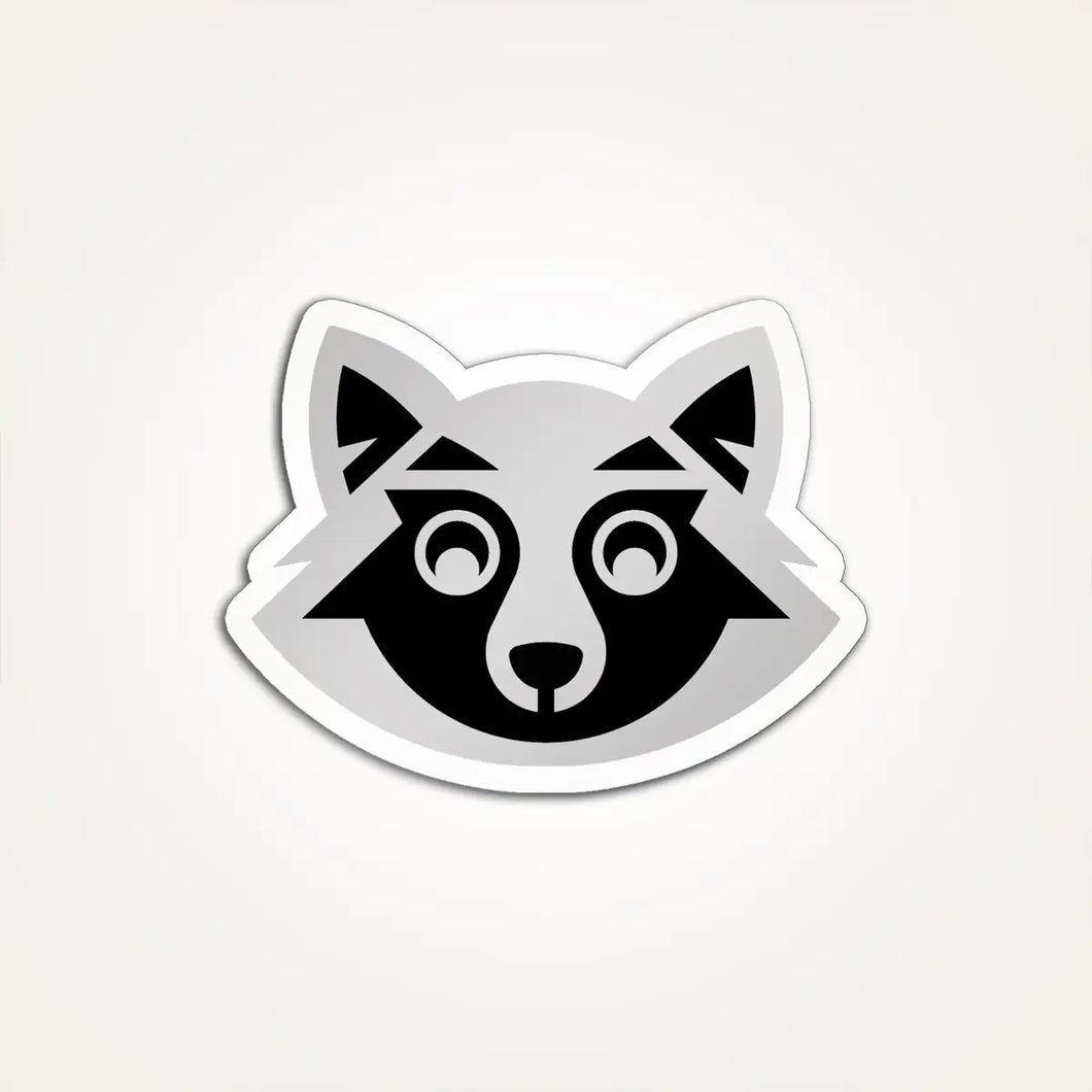 Trickster Raccoon Vinyl Sticker