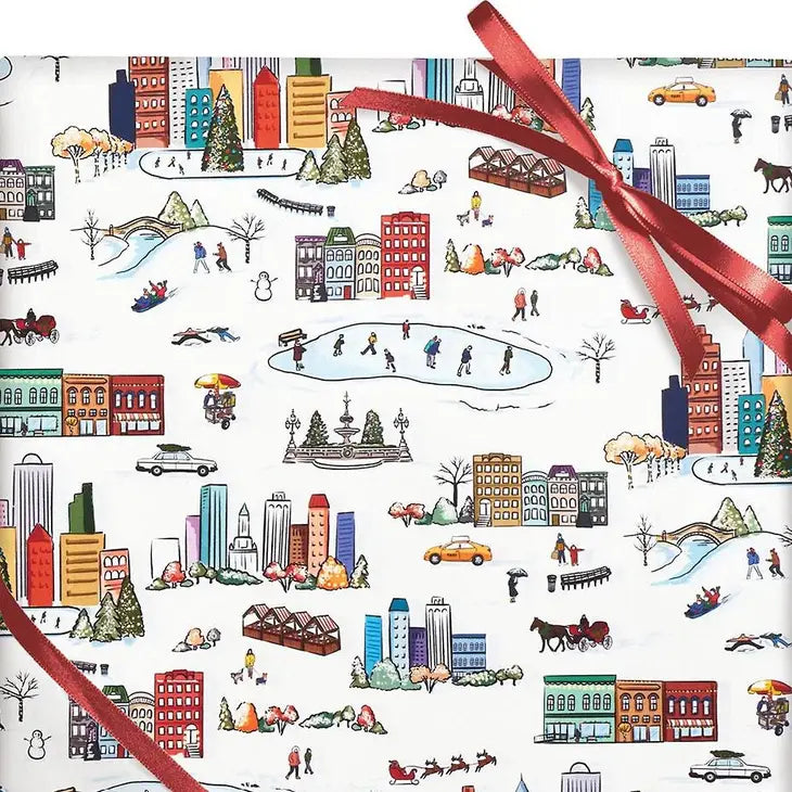 City Christmas Wrapping Paper