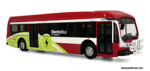 TTC Electric Bus Diecast Model: Proterra ZX5 1:87 Scale
