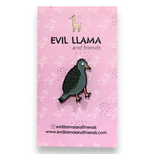 Load image into Gallery viewer, Perturbed Pigeon Enamel Pin