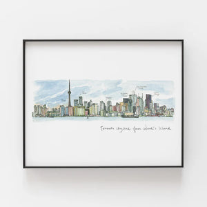 Toronto Skyline Art Print