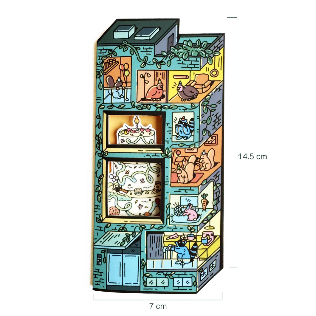 Birthday Apartment Greeting Card with Free Sticker