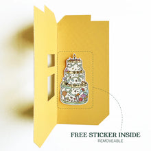 Load image into Gallery viewer, Birthday Apartment Greeting Card with Free Sticker