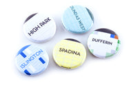 Toronto Subway Buttons: Bloor line