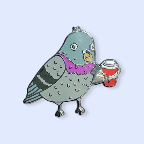 Pigeon Enamel Pin