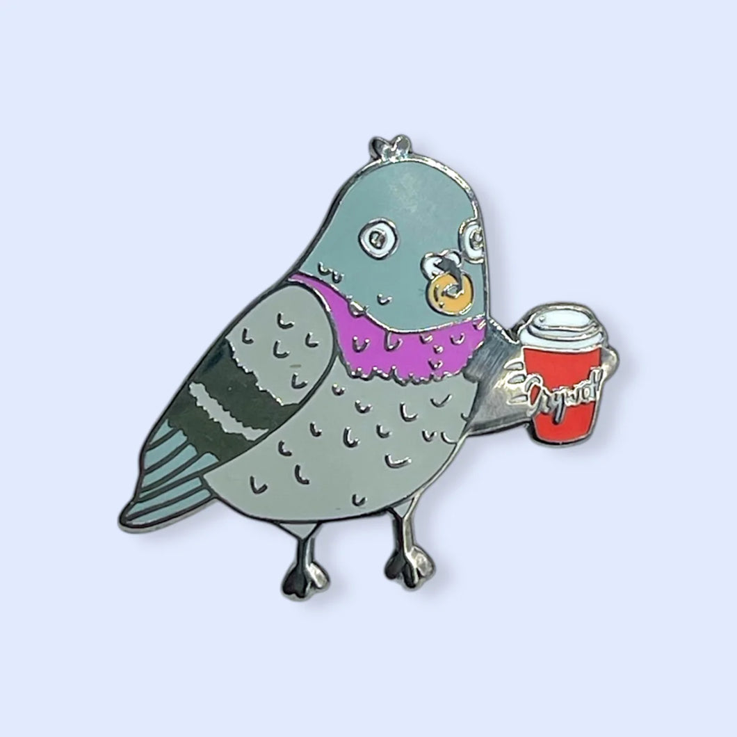 Pigeon Enamel Pin