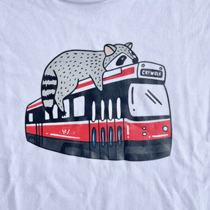 Streetcar Raccoon Kids T-shirt (Full Colour Print)