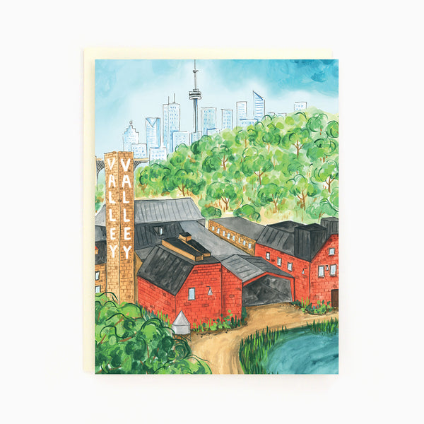 Evergreen Brickworks and Don Valley Greeting Card