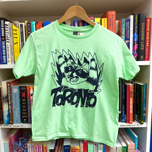 Youth Feral Raccoon T-shirt (Mint Green)