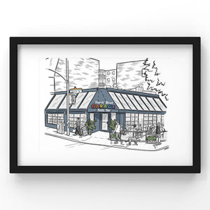 The Garage Art Print