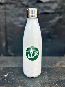 Retro Parks and Rec Logo Water Bottle (White)