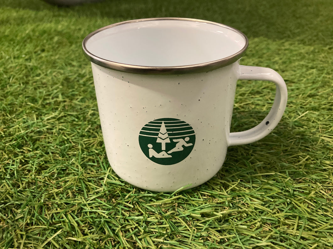 Retro Parks and Rec Logo Enamel Mug