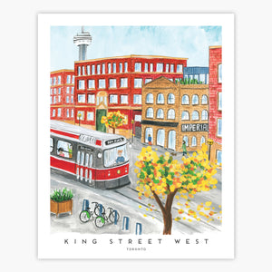 King Street West in Fall Art Print (8"x10")
