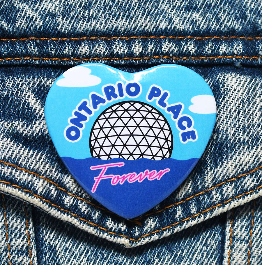 Ontario Place Forever Heart Shape Button